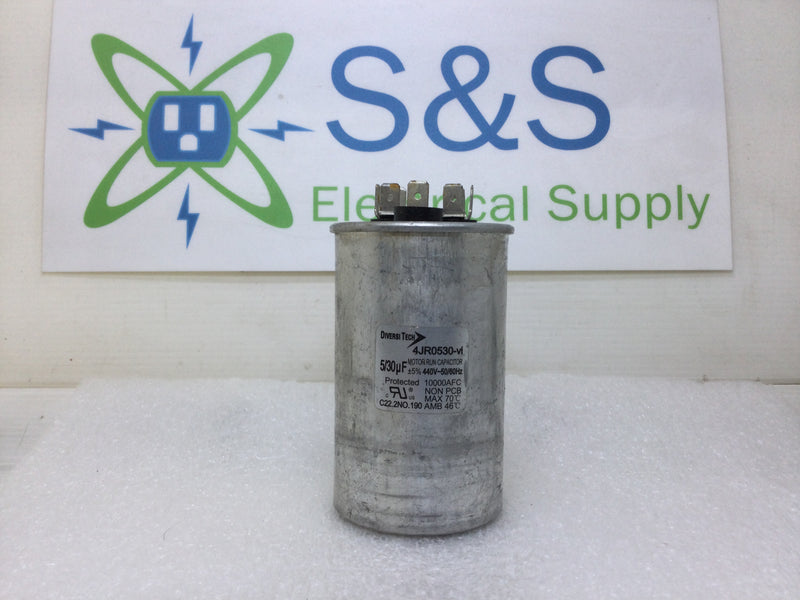 DiversiTech 4JR0530-VI Dual Motor Run Capacitor 5/30 uF +/- 5% 440 VAC 50/60 Hz