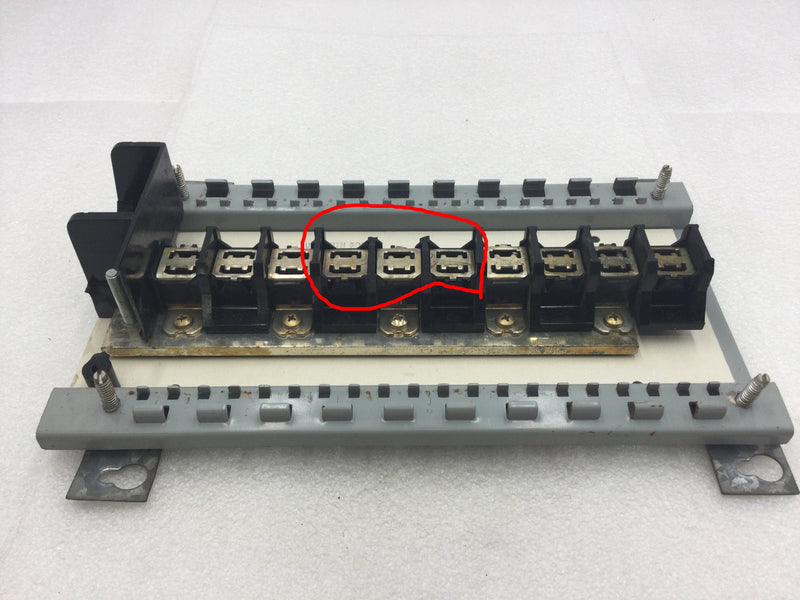 FPE L120-40 10 Space 20 Circuit Panel Guts -  7" x 12 5/8"