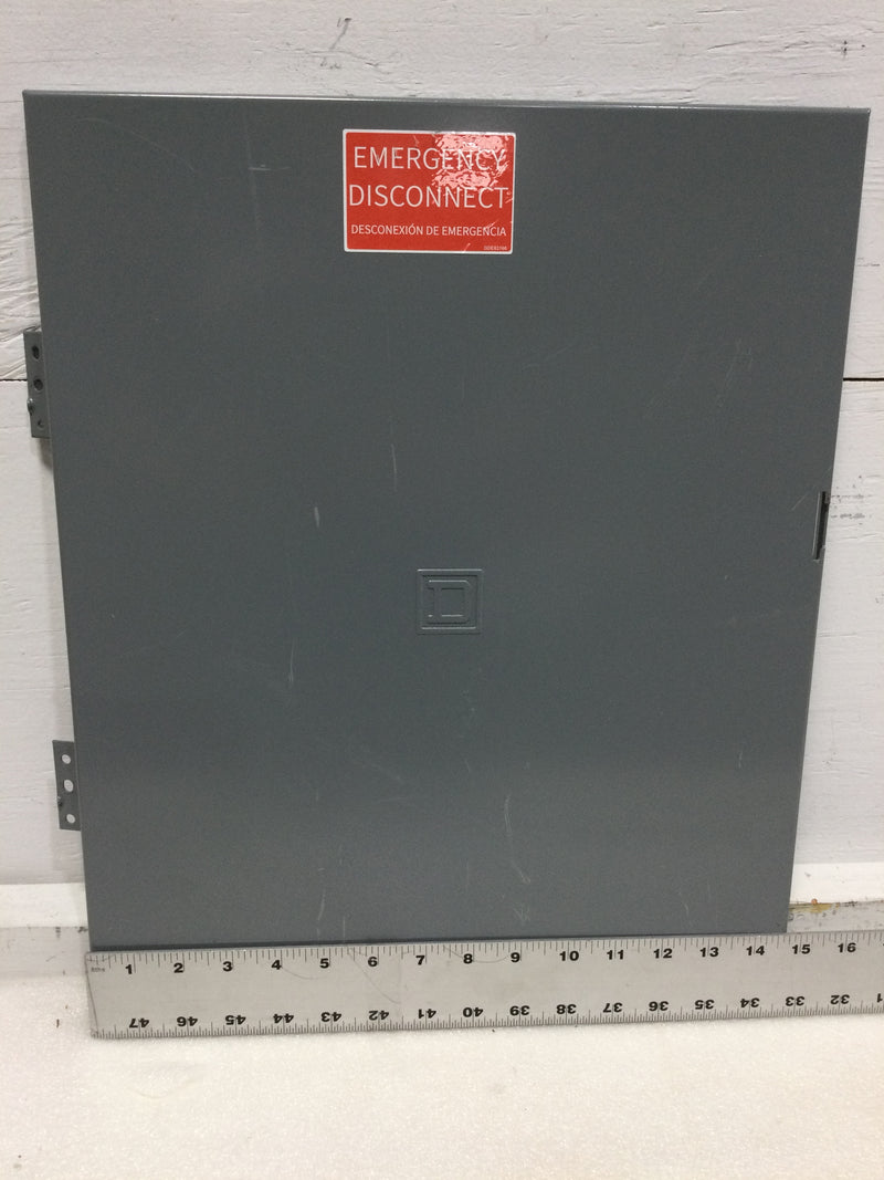 Square D/Homeline Hinged Cover Only HOM816L125PRB Load Center Nema3R18 1/4" x 14 3/4"