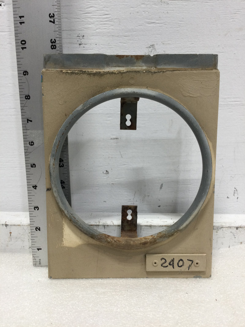 Westinghouse/Bryant Meter QS-4 / QS5 QS/QP Quick-Stack Meter Center Ring Type Meter Cover Raised Ring with Two Back Brackets 9 1/2" x 7 1/4"