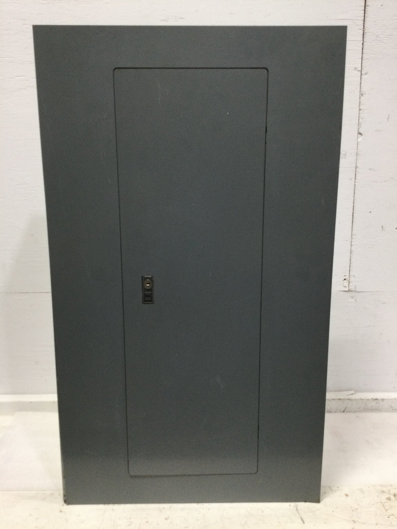 Square D Schneider NQOD442L225 Ser. E2, Panelboard, NQ, main lugs, 225A, Cu bus, 42 pole spaces, 3 phase, 4 wire, 240VAC, 48VDC with MH35 enclosure and MHC35S Cover