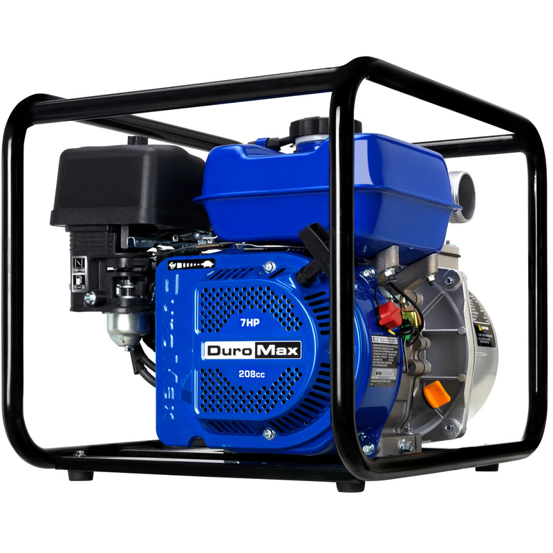 DuroMax XP652WP 208cc 158-Gpm 2" Gas Powered Portable Semi-Trash Water Pump