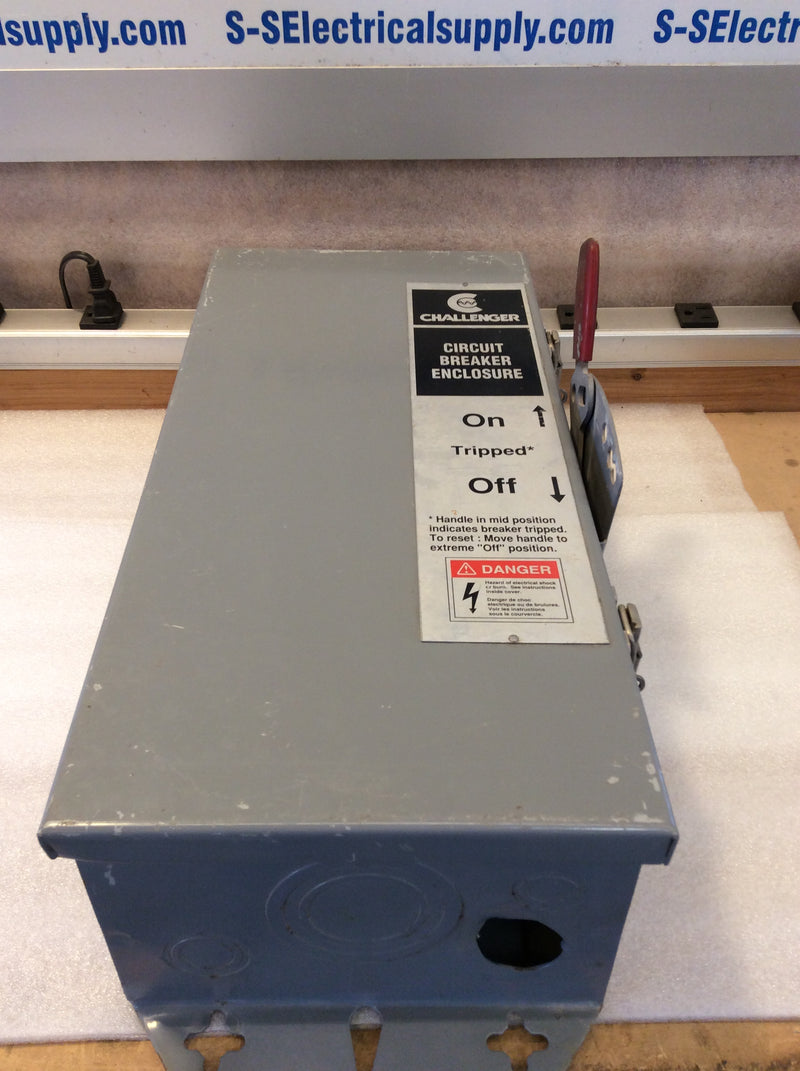 Challenger RCE10 100A 600VAC Nema3R Circuit Breaker Disconnect Enclosure