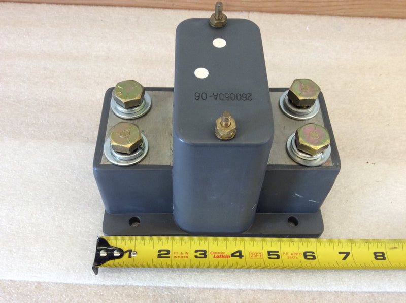 Eaton Neutral Current Sensor Current Ratio: 1600:5 Style No. 6605C15G01 SPB Series (Please See Photos)