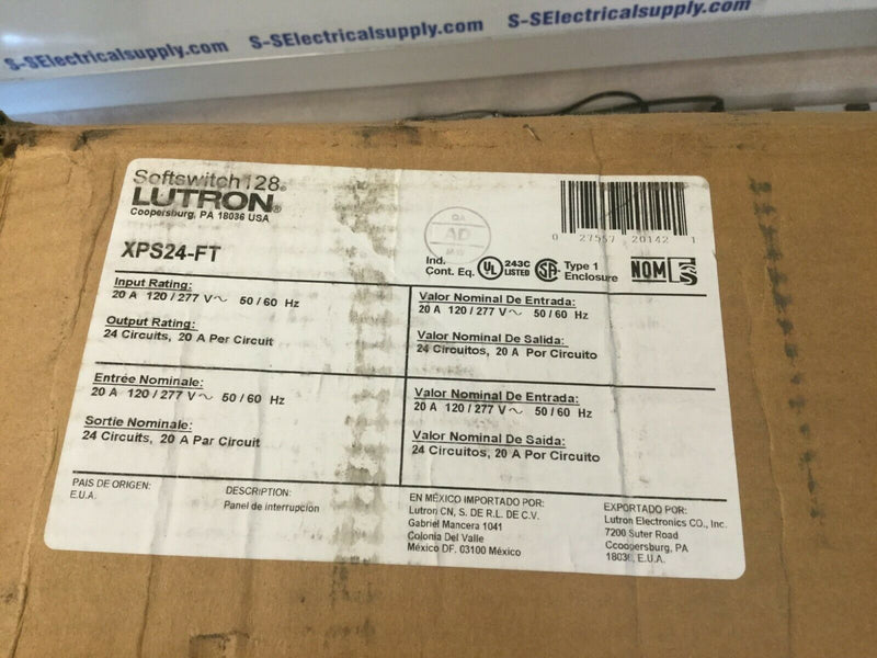 Lutron Xps24-Ft Softswitch128 Panel With Controls And All Modules 120/277v Input