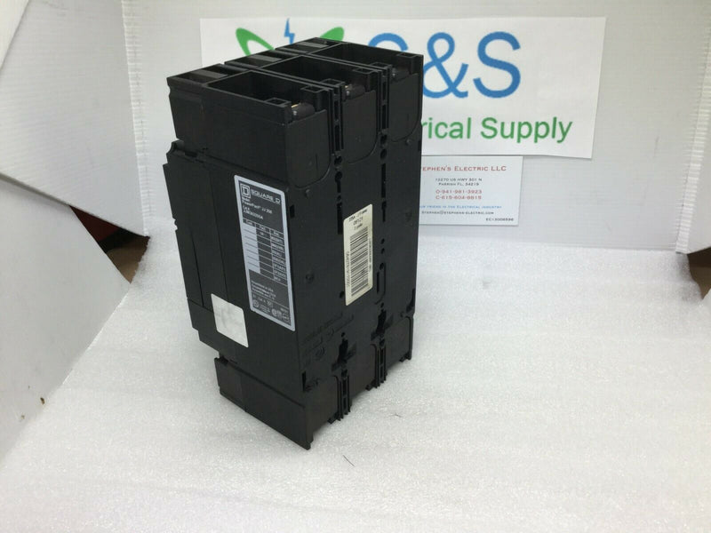 Square D JJM36225SA 3 Pole 225 Amp 600v PowerPact Circuit Breaker JJ250 Shunt Trip