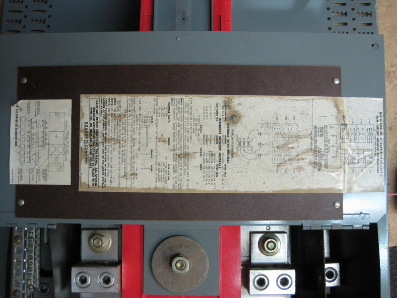 Square D Hcm1438-6m 600 amp 277/480 Volt 600v I-Line Panelboard W/Deadfront Door