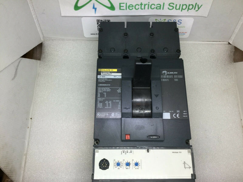 Square D Ldm36600u31x  600 Amp 600 Volts Ld 600 Powerpact Breaker Al600ls52