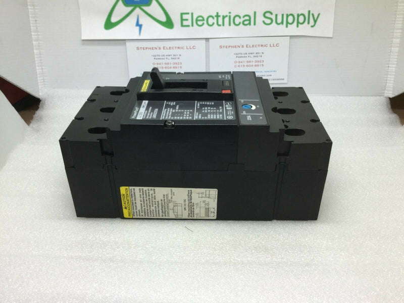 Square D JJM36225SA 3 Pole 225 Amp 600v PowerPact Circuit Breaker JJ250 Shunt Trip