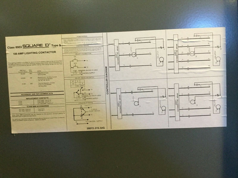 Square D 100 A Lighting Contactor Box