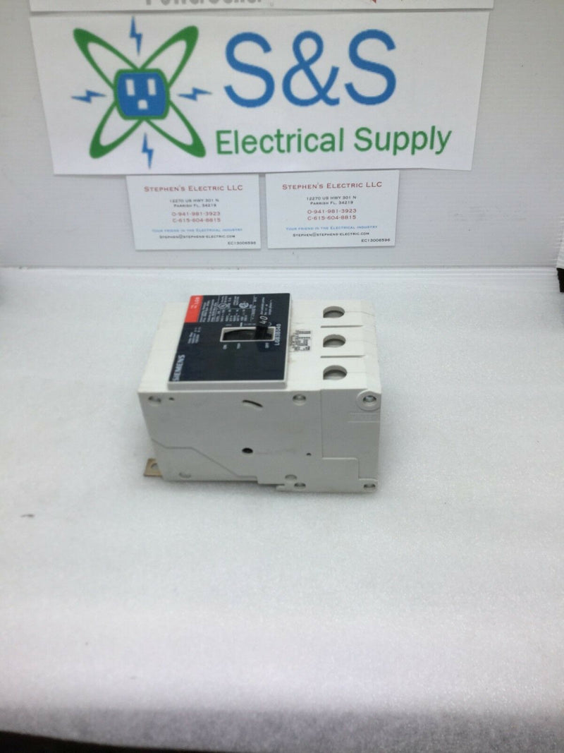 Siemens Lgb3b040 40a 480v 65ka 3 Pole