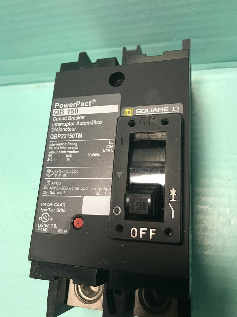 Square D Qbp22150tm Main Circuit Breaker 150a 24v 2p (New In Box)