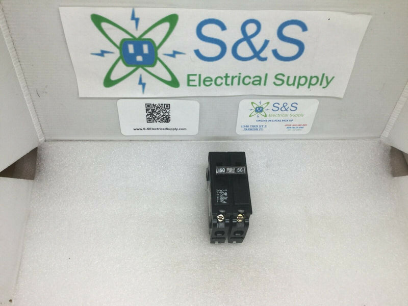 Siemens D250 2 Pole 50 Amp Type QD Circuit Breaker