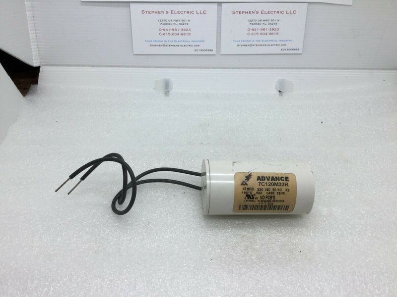 Advance 7c120m33r 12uf 12âµf 12mfd Capacitor 330vac 330v 50/60hz