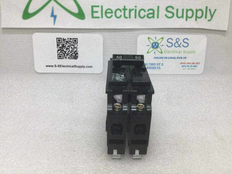 Siemens D250 2 Pole 50 Amp Type QD Circuit Breaker