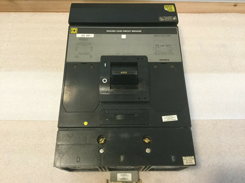 Square D Ma36450 Circuit Breaker 450a 3 Pole