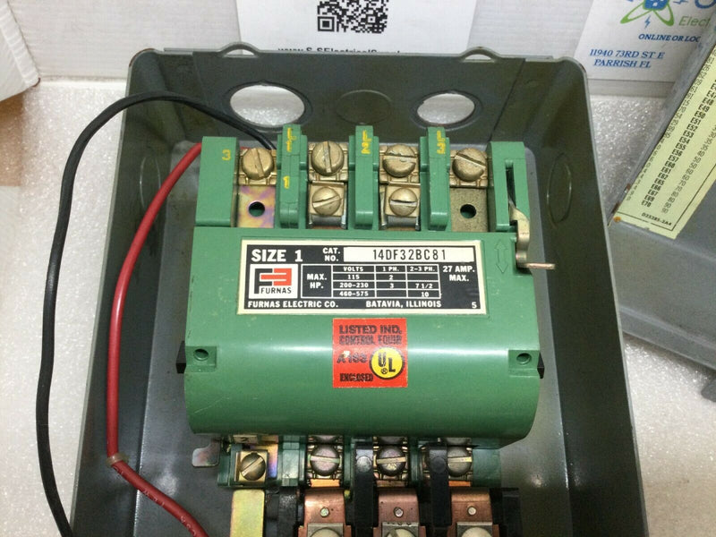 14bdf32bc81 Furnas 3 Phase Magnetic Starter 440v 12a 71/2hp Rpm 3450