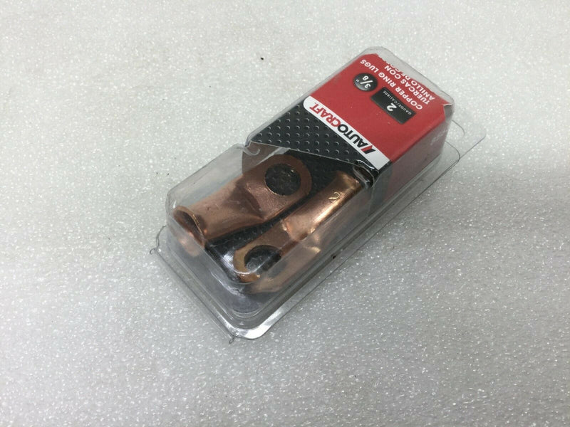 Autocraft Bare Copper Lug Ring Terminals Battery Wire Welding Cable