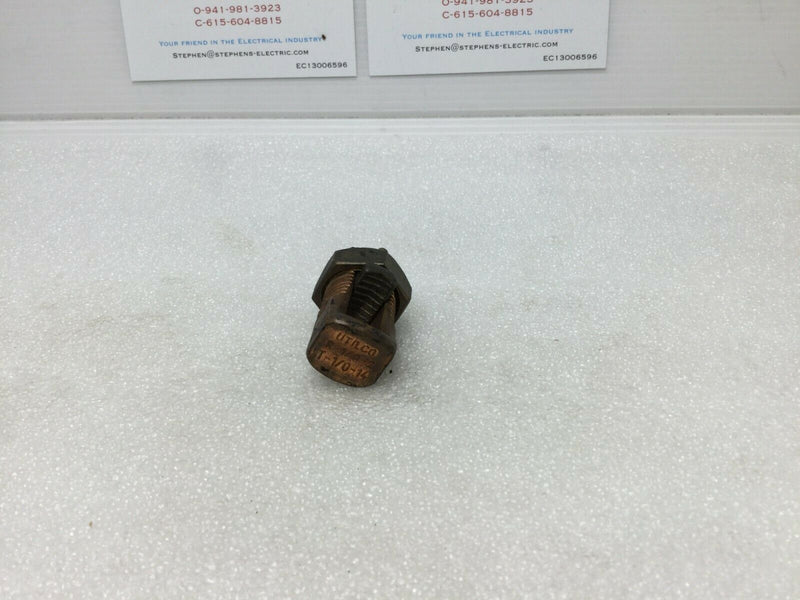 Utilsco R-1/0-2 Db Copper Split Bolt Connector T-1/0-14