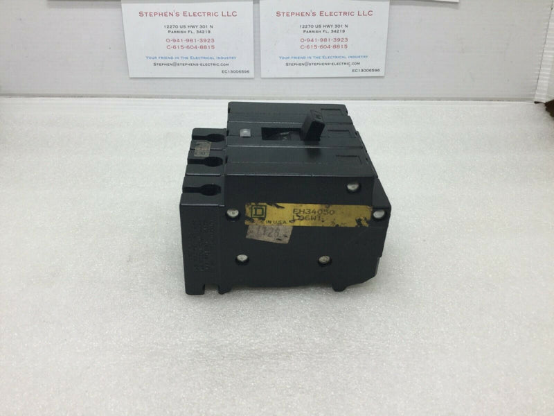 Square D Eh34050 50a 3p 480v 50/60hz Circuit Breaker Nehb, Eh Style