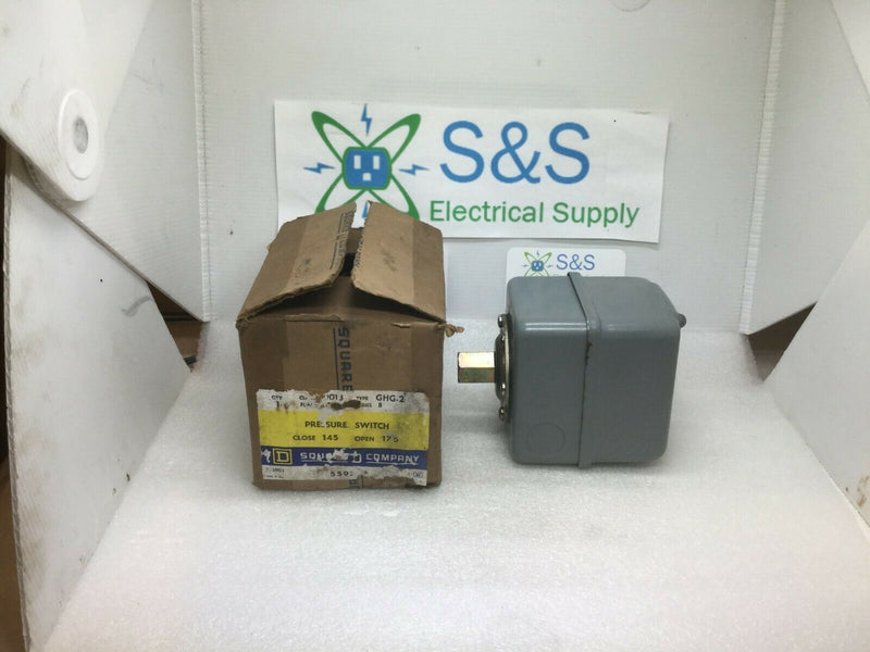 Square D Pressure Switch 9013ghg2 Open@145/Closes@175 Psi Ghg-2