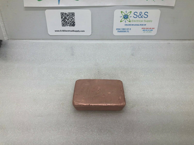 1 Lb 5.7 Oz Hand Poured .999 Pure Copper Bar / Bullion