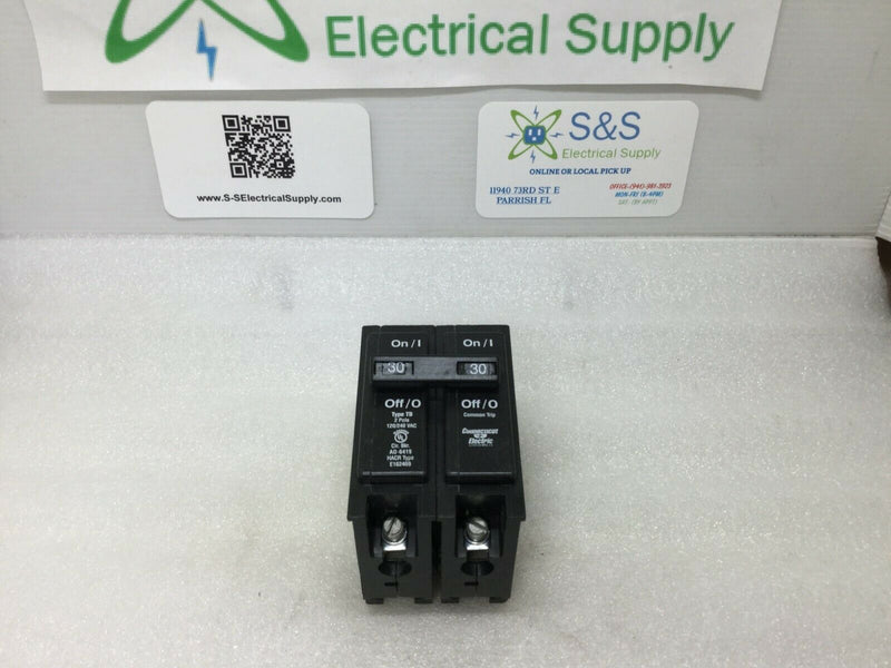 Connecticut Electric Type TB UBI-TB230C 2 Pole 30a 120/240v Circuit Breaker