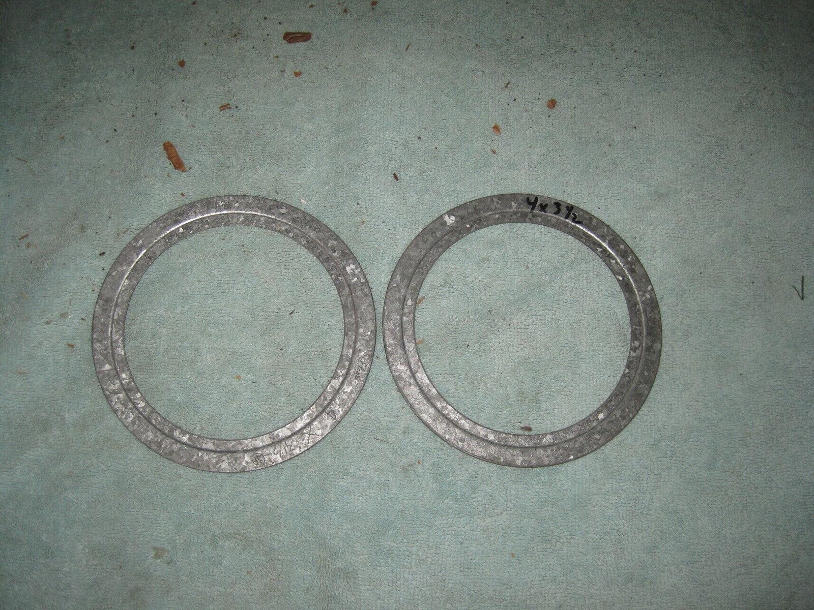 (Lot Of 2) 4 To 3-1/2 Inch Galvanized Steel Conduit Reducing Washer (W