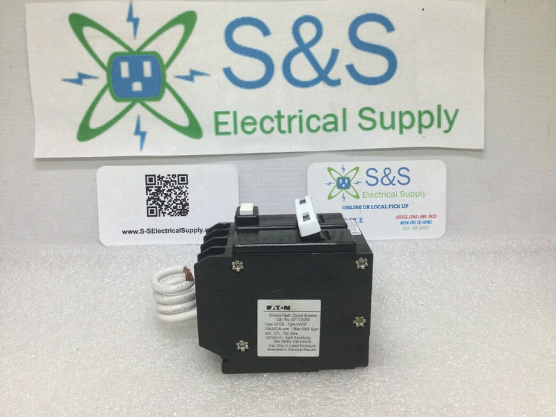 Eaton GFTCB250 Ground Fault Circuit Breaker 50 Amp 120/240v 2 Pole