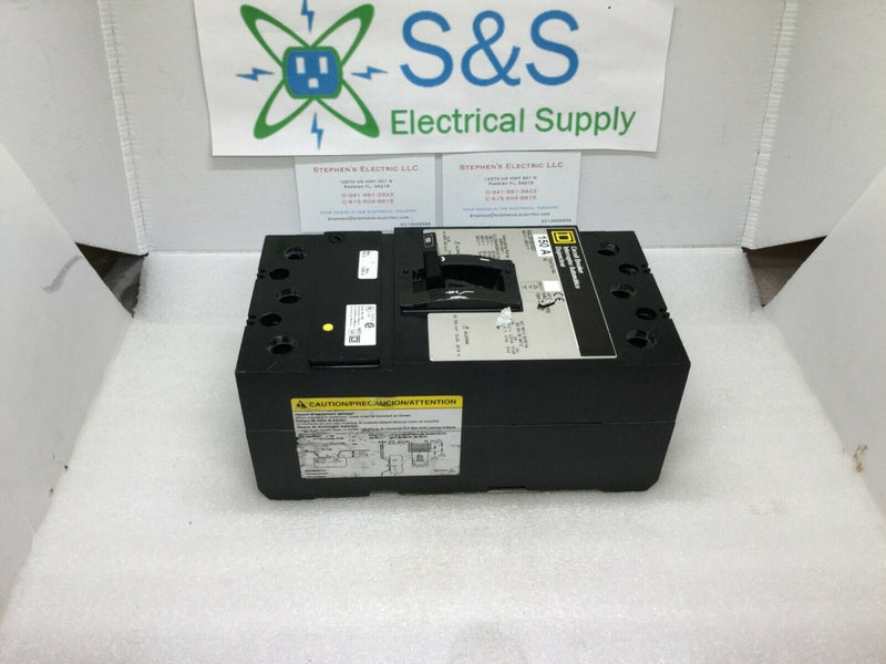 Square D Kal361501021 Circuit Breaker, 150 Amp, 120-240 Vac Shunt Trip,