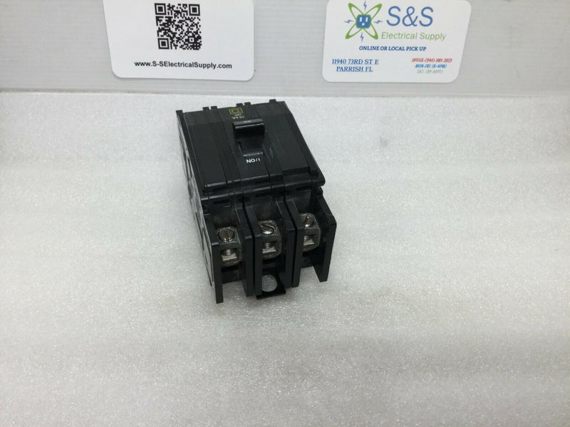 Square D QOU330 30 Amp 3 Pole Feed Through Din Rail Mounted Circuit Breaker