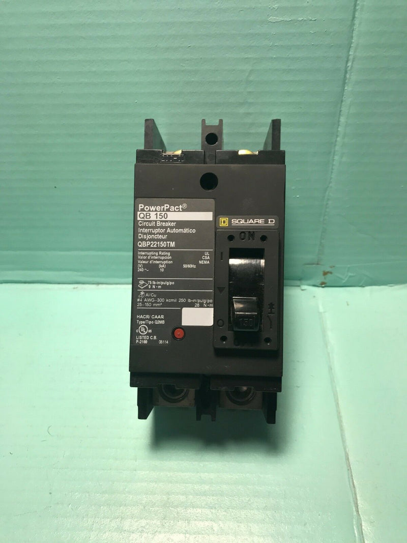 Square D Qbp22150tm Main Circuit Breaker 150a 24v 2p (New In Box)