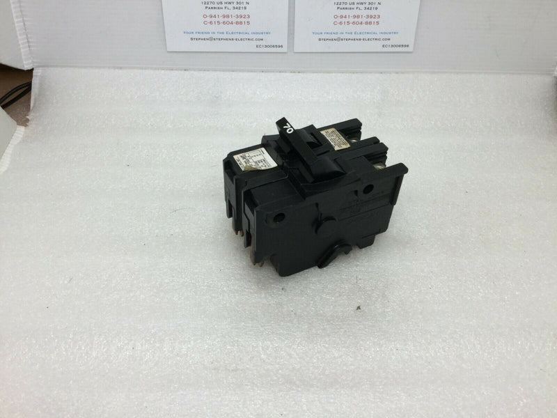 Challenger Stab-Lok  Na270 70-Amp 2 Pole  Circuit Breaker Thick