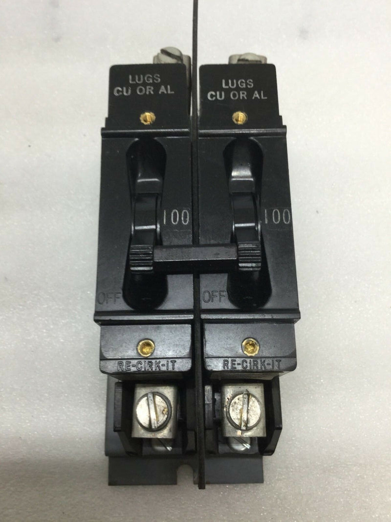 100 Amp Heinemann Main Circuit Breaker For Wadsworth 100 Amp Main X0411