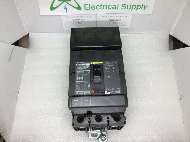 Square D Hj 150 Hja36100 3 Pole 100 Amp 600v Circuit Breaker