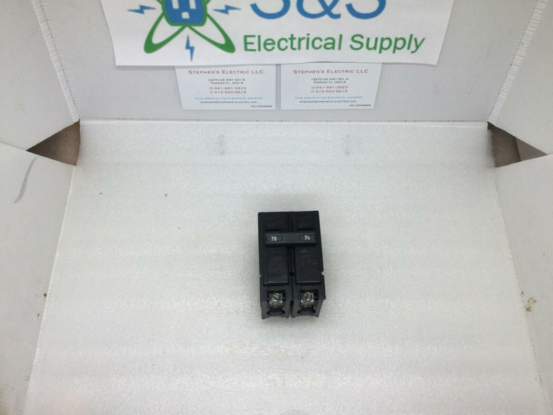 Eaton Cutler-Hammer BR270 70 Amp 2 Pole 120/240v Circuit Breaker