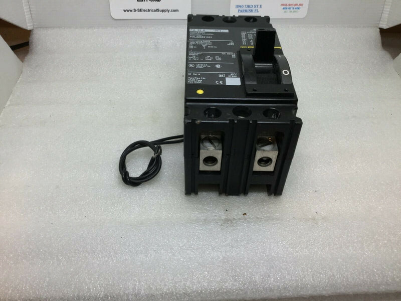 Square D Fal220351021 U 35a 240v 10kia Shunt Trip Breaker Green Label