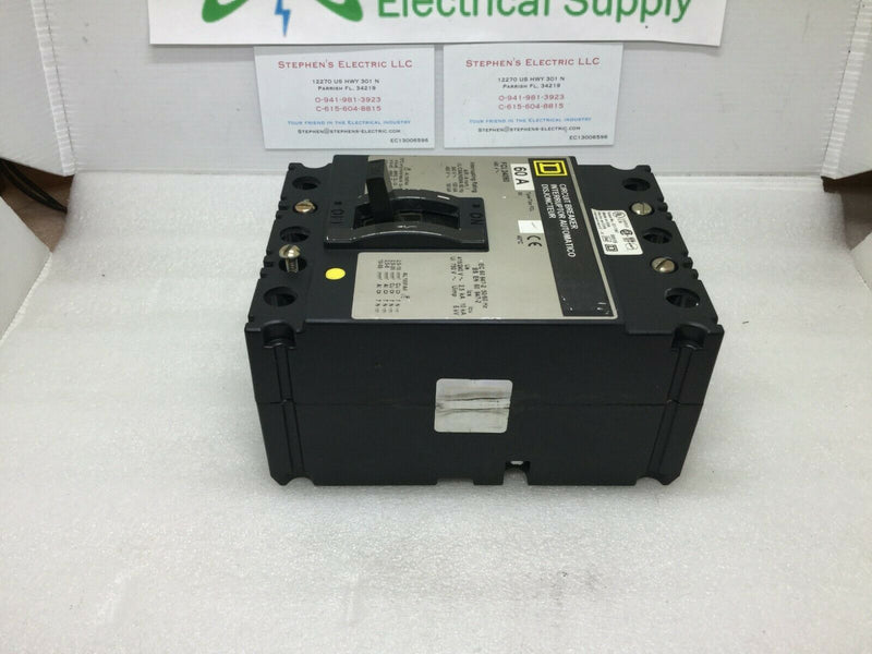 Square D Fcl 3 Pole 60 Amp 480v Fcl34060 Circuit Breaker Gray Label