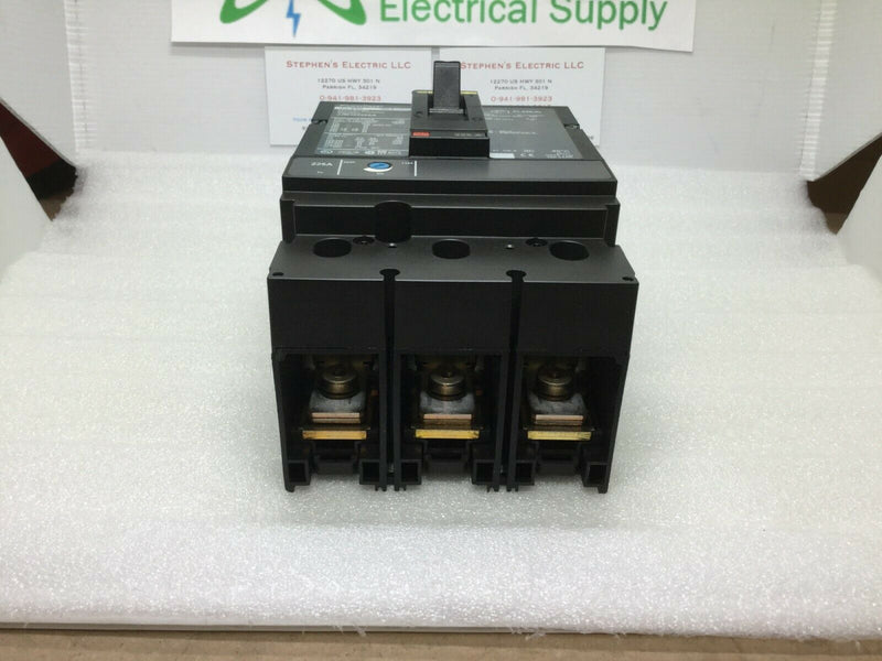 Square D JJM36225SA 3 Pole 225 Amp 600v PowerPact Circuit Breaker JJ250 Shunt Trip