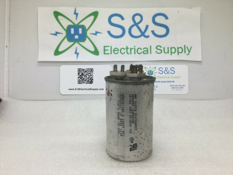 Capacitor Mrp 910576 D147086p12 Aerovox 20+4uf 440v 50/60hz Capacitor