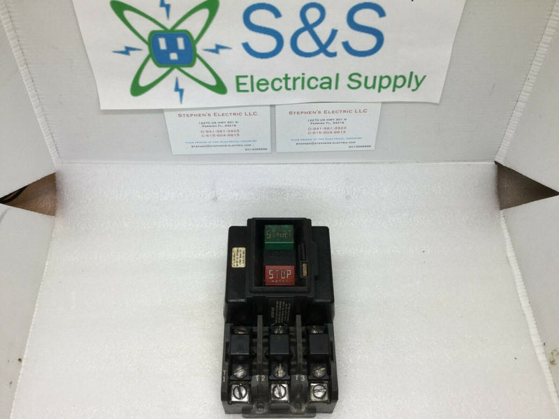 Allen Bradley 609-B0w Manual Starter 3p Size 1 609-Bow