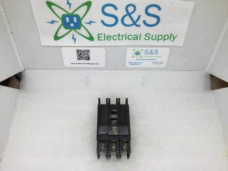 Square D Qou360 3 Pole 60a Circuit Breaker Din Rail Type 60 Amp