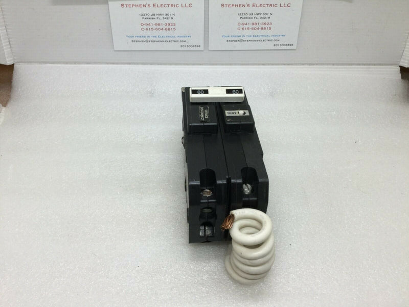 Circuit Breaker Eaton Cutler Hammer Gfcb260 60 Amp 2 Pole 120/240v Gfci