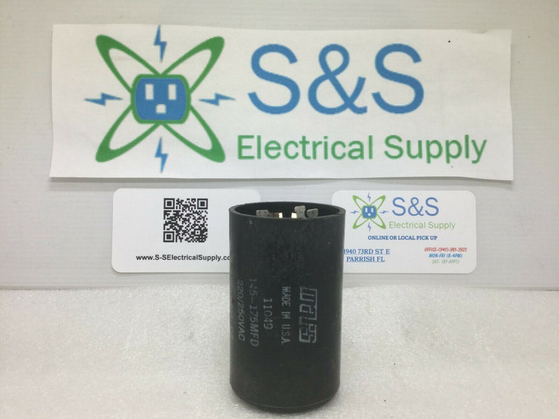 Mars 11049 Motor Start Capacitor 145-175mfd 220/250vac 50/60hz