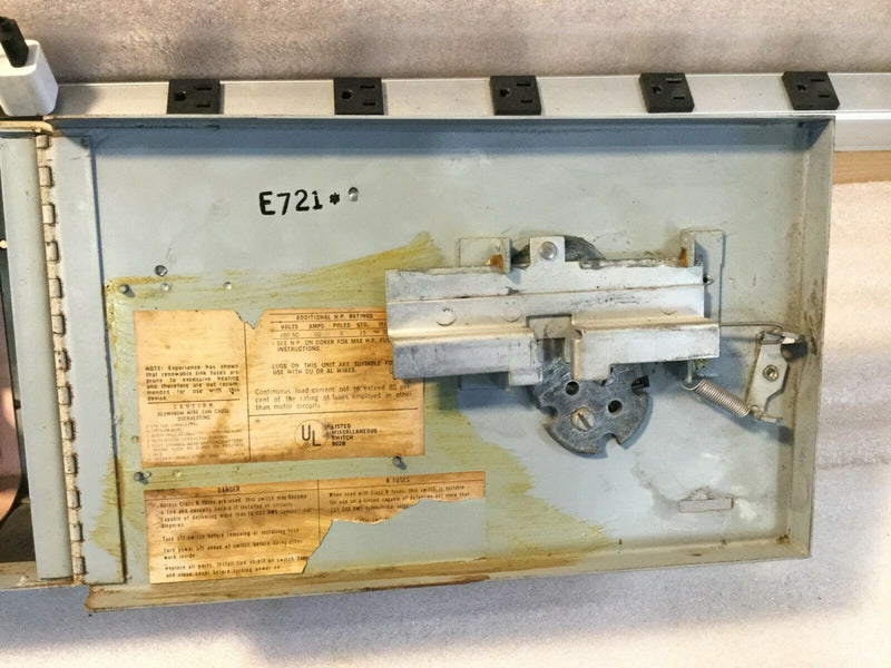 General Electric Ge Qmr362 Fusible Panelboard Switch 60amp 3pole