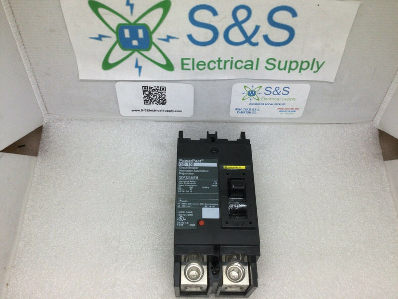 Square Qd Qdp Qdp22150tm 2 Pole 150 Amp 240v Circuit Breaker Qdp22150