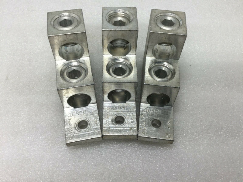 (1) Ilsco D2874 Mechanical Aluminum Lug  Al9cu 300mcm-6 Stacked Lug