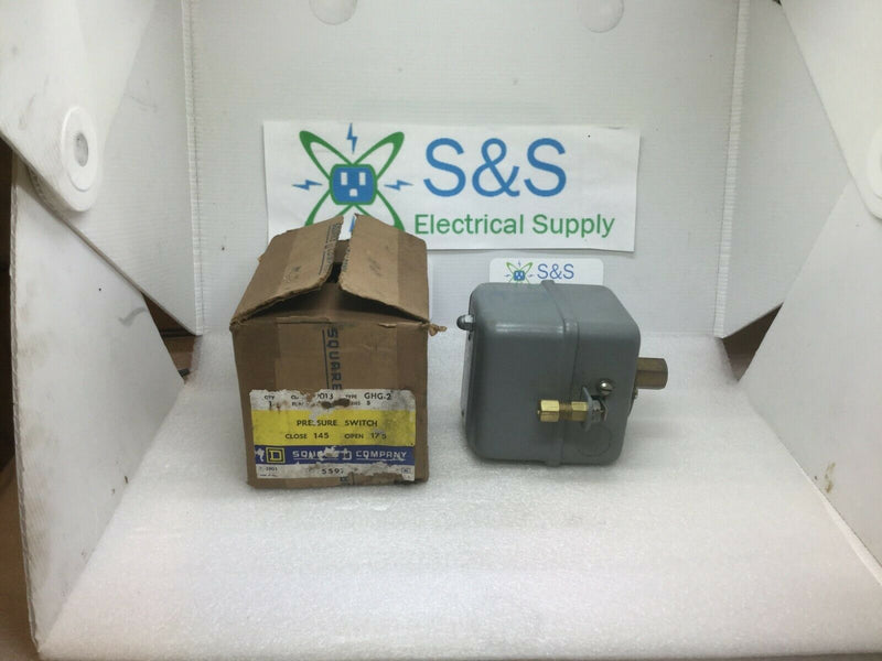 Square D Pressure Switch 9013ghg2 Open@145/Closes@175 Psi Ghg-2