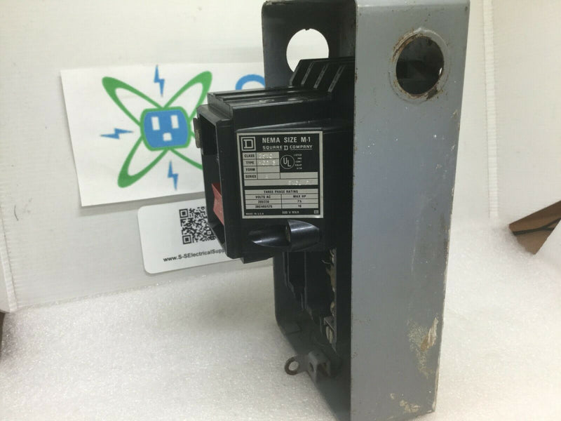 Square D 2510 MC03 Size M-1 Manual Motor Starter