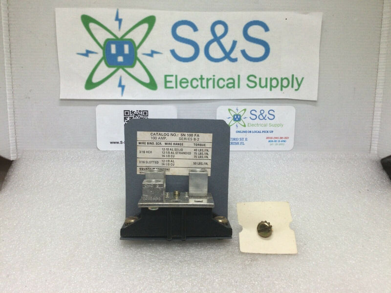 Square D Sn100fa Neutral Assembly Kit,100a